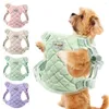 Dog Apparel Adjustable Pet Harness Warm Plush Vest Dogs Cats Harnesses Puppy Chest Strap Waterproof Carrying Clothing