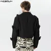 Mens Blazer Flower Patchwork One Button Lapel Långärmad manlig skördrockar Streetwear Fashion Casual Suits Incerun S3xl 240201