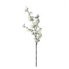 Dekorativa blommor 1/3st Fake Cherry Blossom Flower Arrangement Artificial Floral Branch Bouquet Plants Wedding Party Home Decoration