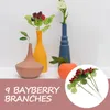 Garden Decorations 4pcs Artificial Waxberry Fake Lifelike Simulation Realistic Raspberry Fruits Decoration