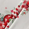 Table Cloth Valentine'S Day Love Eucalyptus Tree Rose Waterproof Tablecloth Decoration Wedding Home Kitchen Dining Room Round