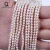 Loose Gemstones High Quality White 2.5-3mm Fashion Rice Freshwater Pearl For Necklace