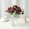 Decoratieve bloemen kunstbloem zijden doek Scandinavische stijl met rozen Chrysant theeknop Hortensia Bruiloft Pography Woondecoratie