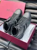 beroemde designer herenschoenen hoge top balletter gedrukt lente casual designer trainers volledig zwarte streep veters dikke zool luxe trainers sneaker schoenen heren