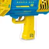 HUIQIBAO Bazooka Bubble Gun Rocket 69 trous Machine à bulles été automatique souffleur de savon avec jouets légers pour enfants enfants cadeau 240202