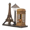 Tower Eiffel Light Lamp Night Paris Decor Desktop Booth Staty Tabell figur Telefon Desk Street Ornament Dekorativ retro 240129