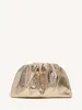 Pochette e borsa da donna in metallo in colore argento e oro, adatta per la festa di matrimonio, Natale, San Valentino e cena 240130