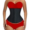 Fajas colombianer latex midje tränare cincher long torso body forma bantning bantning magen mantel girdles shaper 9 stålben 240130