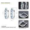 Hutang – boucles d'oreilles créoles en argent 925, aigue-marine naturelle, pierres précieuses bleu clair, argent Sterling 925 massif, boucles d'oreilles simples pour femmes 240119