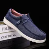 Trend Men Canvas Shoes Fashion Boat Shoes Dude Shoes Deck Shoe Loafer Outdoor Casual Shoes Flat Shoes Beach Shoe Large Size 48 240131