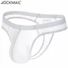 Jockmail Ultra-Thin Ice Nylon Sexiga underkläder Men Bikini Briefs Transparenta Mens Thongs G Strings tanga Hombre Slip Gay Underwear 240124