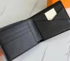 Męski portfel skórzany szwy z szwy unisex portfel graffiti liter kaczka męskie uchwyty karty luksusowe portfel do przechowywania klips