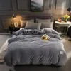 Magic Thicken Corduroy Duvet Cover Set Ultra Soft Velvet Quilt Reversible Comforter Covers Winter Bedding 220x240CM 240131