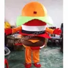 2024 Halloween Hamburger Costume De Mascotte Personnage De Dessin Animé Tenues Costume Adultes Taille Tenue Anniversaire Noël Carnaval Déguisements Pour Hommes Femmes