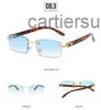 Lunettes de soleil de concepteur pour femmes lunettes haut de gamme personnalisé hommes couleur ivoire corne de buffle forme mode petit carré lunettes de soleil lunettes à la mode sans monture S