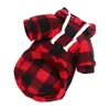 Dog Apparel Pet Coat Funny Costume Sweater Garment Polyester Pography Prop Puppy Grid Pattern