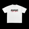 Men's T Shirts Streetwear Y2k Retro T-Shirt Harajuku Hip Hop Graphic Print Oversized Cotton Crew Neck Gothic Short Sleeve Top Ins
