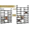 Kayfia 9 Tiers Shoe Rack Organizer Lagring med nonwoven tyg Tall Shelf Stand har 5055 par stövlar robusta 240130