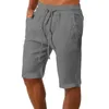 Män shorts män casual bomull linne mode basket man andas gym sport strand crossfit manliga kläder 5xl