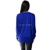 Women's Dolman Long Sleeve Modal Tunic Top Solid Color Tshirts Batwing Knitted Shirts SMLXL 240129