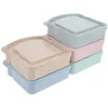 Plates 5 Pcs Bread Container Toast Box Sandwich Holder Household Small Containers Outdoor Case Snack For Boxes Adults