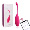 Vibrerande äggkegelboll vibratorer för kvinnor kula g spot vaginal trådlös fjärr app kontroll vibrador sex leksaker femme 240202