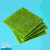 Decorative Flowers 2pcs Artificial Moss Simulation Green Plants Miniature Grass Ornament For Party Patio Lawn Landscape House DIY Crafts