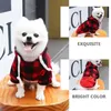 Dog Apparel Pet Coat Funny Costume Sweater Garment Polyester Pography Prop Puppy Grid Pattern