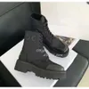 2024 Nieuwe Designer Dames Martin Lace-Up Platform Hoogte Booties Ronde Neus Britse Stijl Biker Dames Bruin Zwarte Laarzen