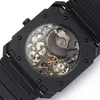 BVF Fabryka Wysokiej jakości Wysokiej jakości 316 Fine Stal Case Paspap Sapphire Glass Mirror Black Frost Surface Pearl Top Niestandardowy ruch mechaniczny 40 mm