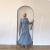 Ubranie etniczne Eid muzułmańskie kobiety długie rękawy spódnice 2 -częściowe zestawy Abaya Dubai Turkey Outfits Arabia Islamska femme