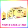 Original WASPE Digital Box puff 12000 Dispositivo Vape Pod desechable vapers puffs 12K / 10K Cigarrillo electrónico recargable WASPE 12000 BANG 15000 BANG king bang box