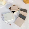 Mücevher Torbaları 3pcs Karton Hediye Kutusu Velvet Zarf Çantası Kolye Halkası Küpeler Düğün Ambalaj Kutuları Çantalar