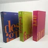 3 pçsset moda livros falsos decoração de luxo livro decorativo designer sala estar simulação decoração para casa presentes 240131