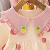 Śliczna urocza dziecięca sukienka dla niemowląt Kwiatowa Niedźwiedź Wiosna jesień 1 2 3 lata dzieci dziecięce ubrania dziecięce sukienki Tutu 240131