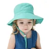 Cappelli 2024 Estate Del Bambino Cappello Da Sole Per Bambini All'aperto Collo Copertura Dell'orecchio Protezione Anti UV Berretti Da Spiaggia Della Ragazza del Ragazzo di Nuoto Per 0-3 anni