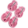 Vestuário para cães 4 pcs acessórios de telefone celular sandália pet suprimentos sapatos protetor rosa feminino