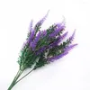 Dekorative Blumen Simulation Blumenstrauß Lavendel Hochzeit Fake Gypsophila Kunststoff 36 cm Künstliche kältebeständige Dekoration