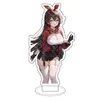 Keychains Anime Genshin Impact Hutao Yae Miko Cosplay Acrylic Action Figur Nilou Game Stand Sign Model Desk Decor Fans Collection Gift