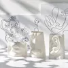 Vases en céramique artisanat bureau bureau vase statue décoration maison plante arrangement pot de fleur salon face