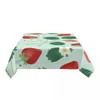 Table Cloth Strawberry Vines Tablecloth Rectangular Fitted Oilproof Fruit Pattern Cover For Banquet