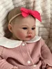 NPK 19Inch Meadow Reborn Baby Doll Born Size Real Picture Handmade 3D Skin Painted Hair Synliga vener 240129