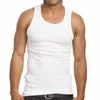 Tanktops voor heren Ondershirt Gym Workout Stringer Fitness T-shirt Beater Mouwloze sportscholen Vesten Katoenen singlets