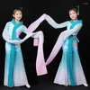 Stage Wear Classical Water Sleeve Dacne Clothing Traditional Yangko Costume Chinese Style Hanfu Dance National Fan Outfit