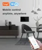 Contrôle de maison intelligente ASEER Tuya APP 147MM commutateur WIFI 8 gangs norme britannique AC 110-240V lumière en verre de cristal Compatible Alexa Google