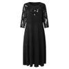 Oversized Long Dress for Women Clothing Summer Plus Size Elegant Vestidos Loose Dress Female Black Formal Occas Dress 240201