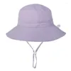 Cappelli 2024 Estate Del Bambino Cappello Da Sole Per Bambini All'aperto Collo Copertura Dell'orecchio Protezione Anti UV Berretti Da Spiaggia Della Ragazza del Ragazzo di Nuoto Per 0-3 anni