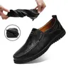 Genuine Leather Formal Lofers For Men Luxury Brand 2023 Slip On Casual Moccasins Italian Male Driving Shoes Chaussure Homme 47 240202