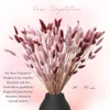 100Pcs Mix Dried Natural Rabbit Bouquets Bunny Tail Grass Dry Lagurus Flower Pampas for Party Boho Wedding Home Decoration 240127