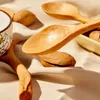 Coffee Scoops Creative Design Wooden Spoon Handmade Beech Stirring Branch Shaped Handle Beautiful Dessert Ice Cream